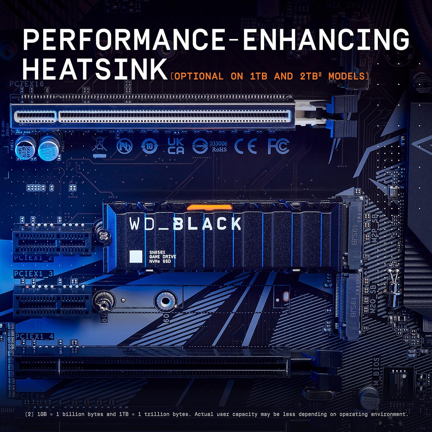 Western Digital WD Black SN850X with Heatsink NVMe 2TB | Game